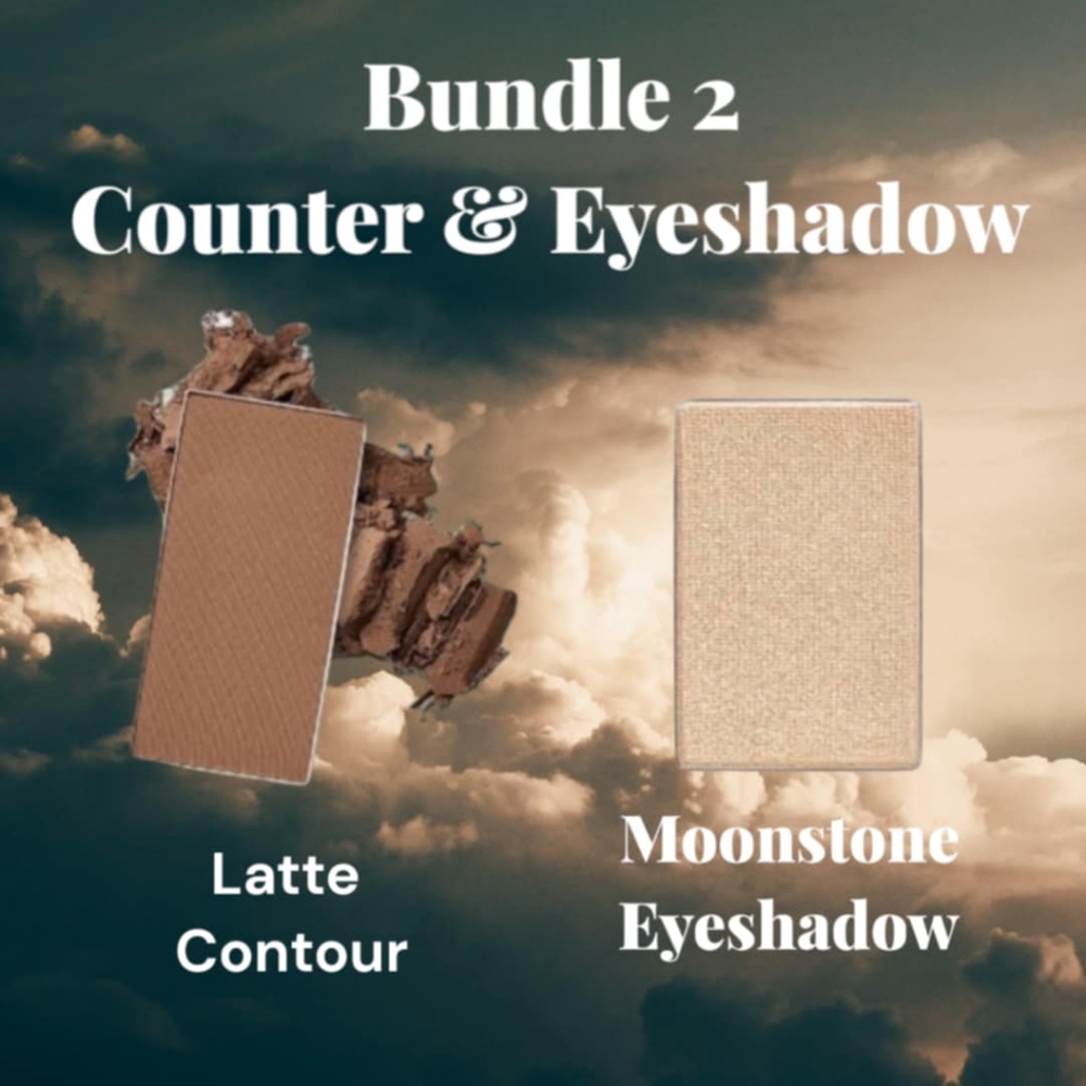 Eyeshadow & Controur Combo Bundle - Latte Contour + Moonstone Eyeshadow